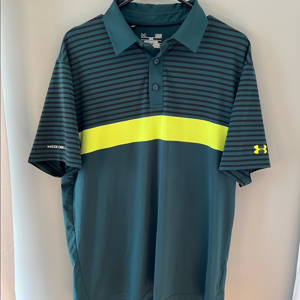 Blueish Green Under Armour Polo